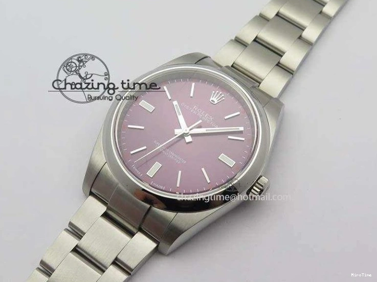 MiroTime 0509 Thermal Oyster Perpetual 39mm 114300 JF 1:1 Best Edition Grape Dial On SS Bracelet SA 3792